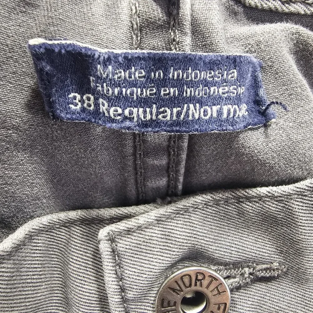 The North Face Pants Mens 38 (36x30.5) Canvas Outdoor Hiking Trousers Charcoal